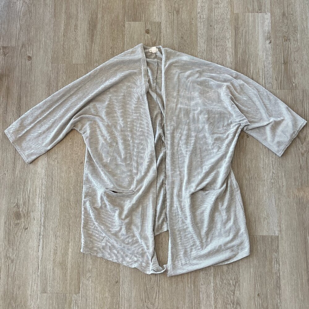 Womens Donni Grey Cardigan - OS Plus